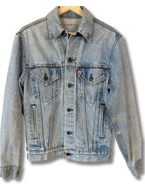 Levi’s 90s Trucker Denim Jacket Women’s Small Light Wash Grunge